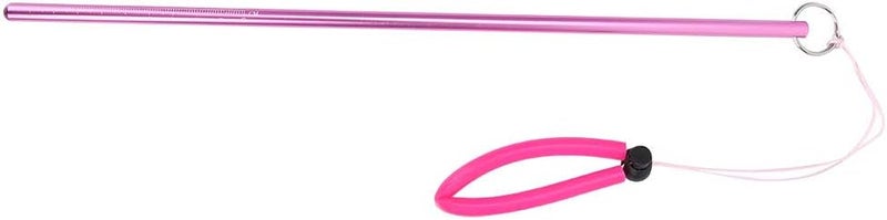 plplaaoo Aluminum Alloy Diving Pointer Stick with Hand Strap for Underwater Exploration and Reef Protection Pink - Image 1